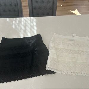 Gap nwt tag black and white eyelet skirts size 6.